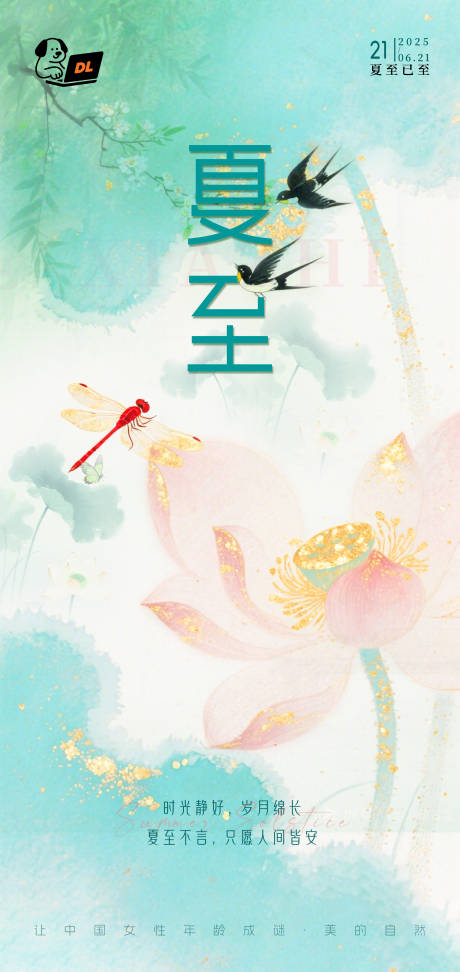 源文件下载【医美美业夏至节气海报】编号：59240031491018146