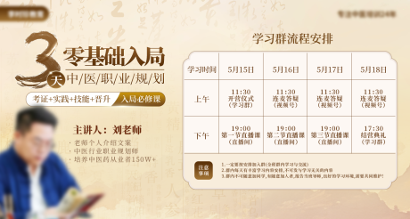 源文件下载【中医国风中式培训课程表】编号：57900031241764036