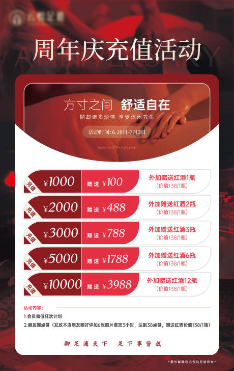 源文件下载【享设计】搜索编号：20210031243909273【足浴周年庆海报】