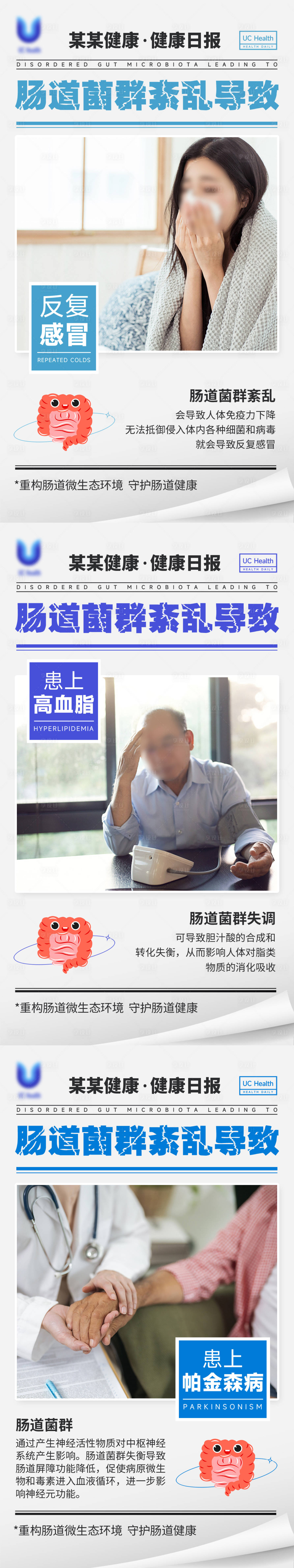 源文件下载【肠道紊乱健康日报海报】编号：71230031193419593
