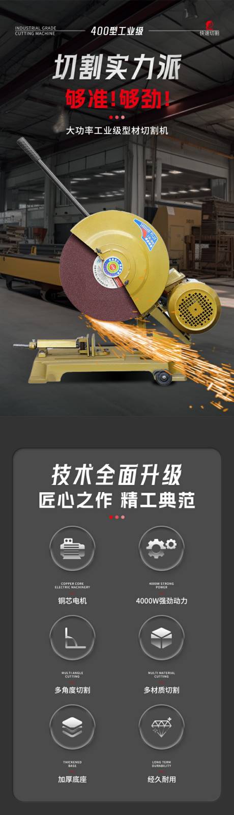 工业设备切割机电商详情页