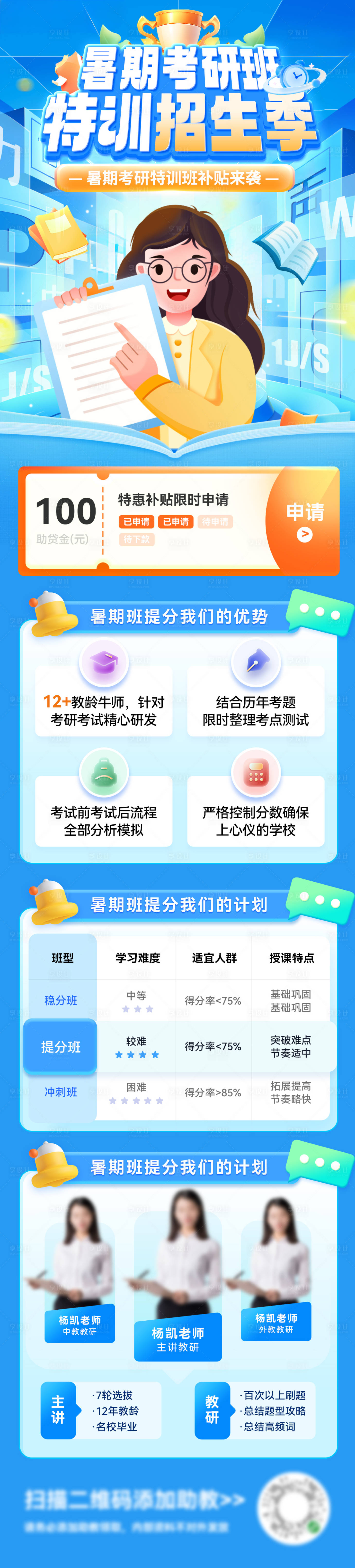 源文件下载【享设计】搜索编号：94150031253418554【暑期考研教育课程培训班特色招生特训长】