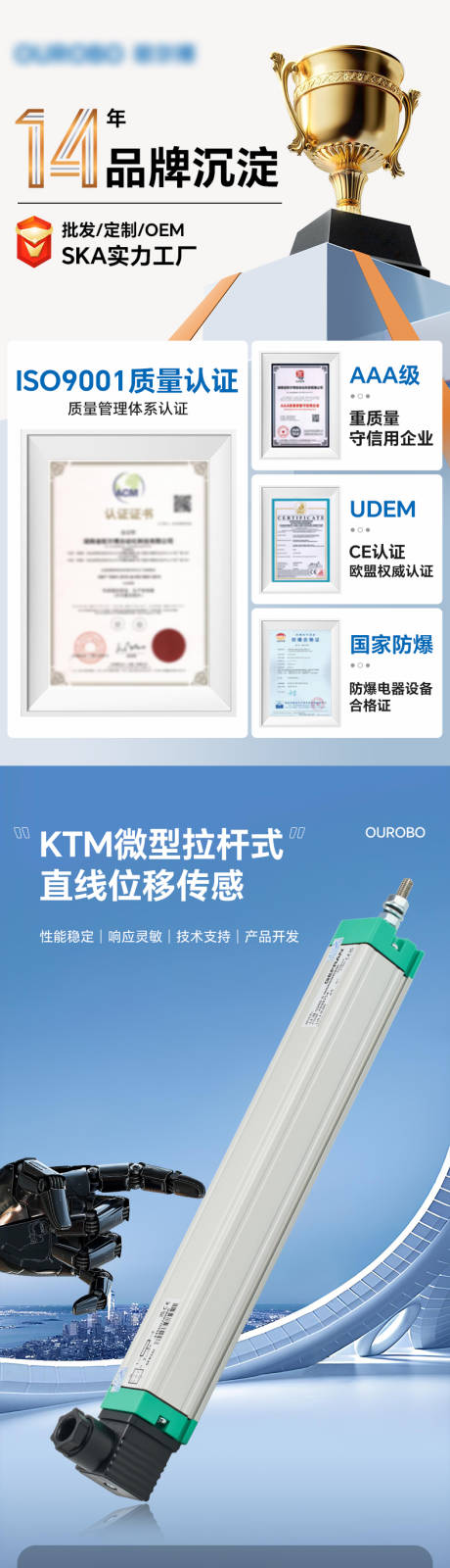 源文件下载【工业设备直线位移传感器详情页】编号：75030031229147769