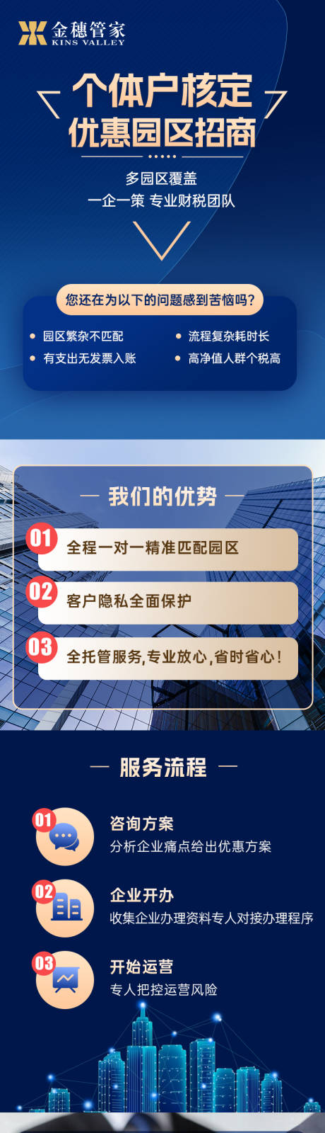 源文件下载【享设计】搜索编号：55540031188435643【蓝金商务长图海报】