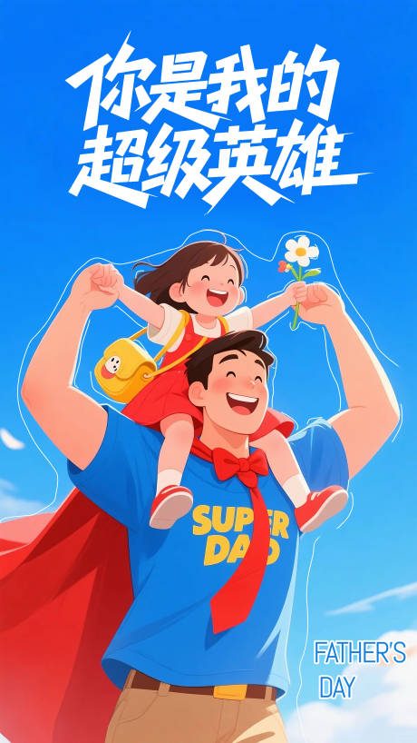 源文件下载【父亲节宣传海报】编号：16160031349408011
