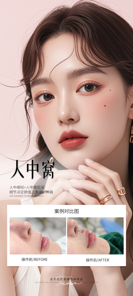 源文件下载【医美人中窝案例海报】编号：24520031117862520