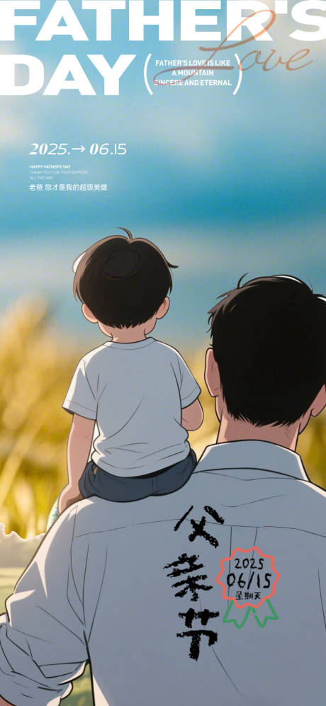 源文件下載【享設(shè)計(jì)】搜索編號(hào)：97950031248399583【父親節(jié)背影海報(bào)】