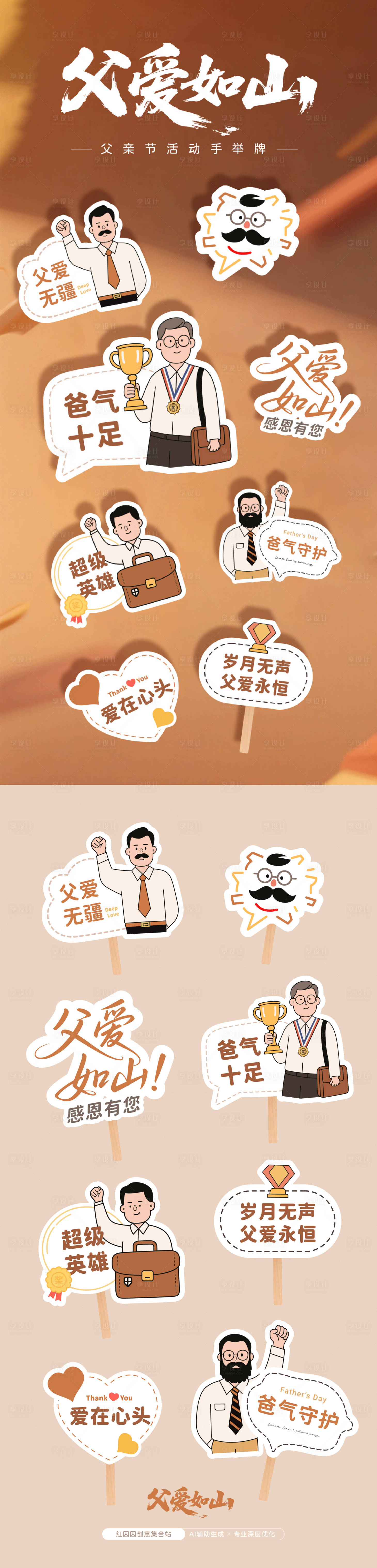 源文件下載【享設(shè)計(jì)】搜索編號(hào)：36030031133735884【父親節(jié)活動(dòng)手舉牌 】