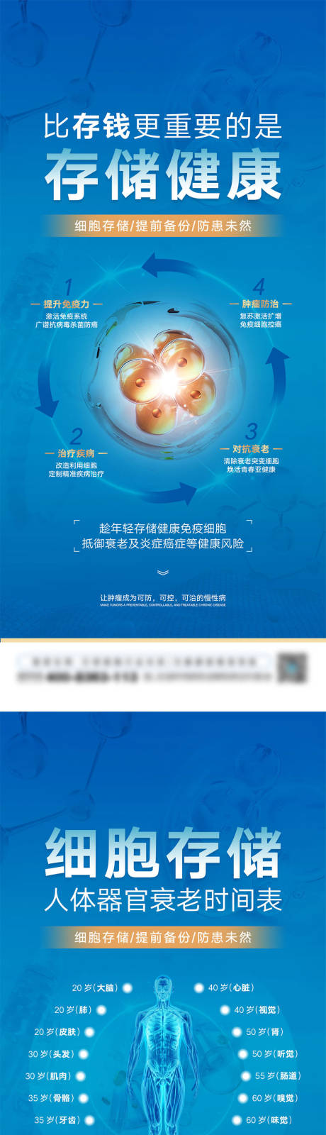 源文件下載【享設計】搜索編號：35310031594936117【細胞存儲介紹海報】