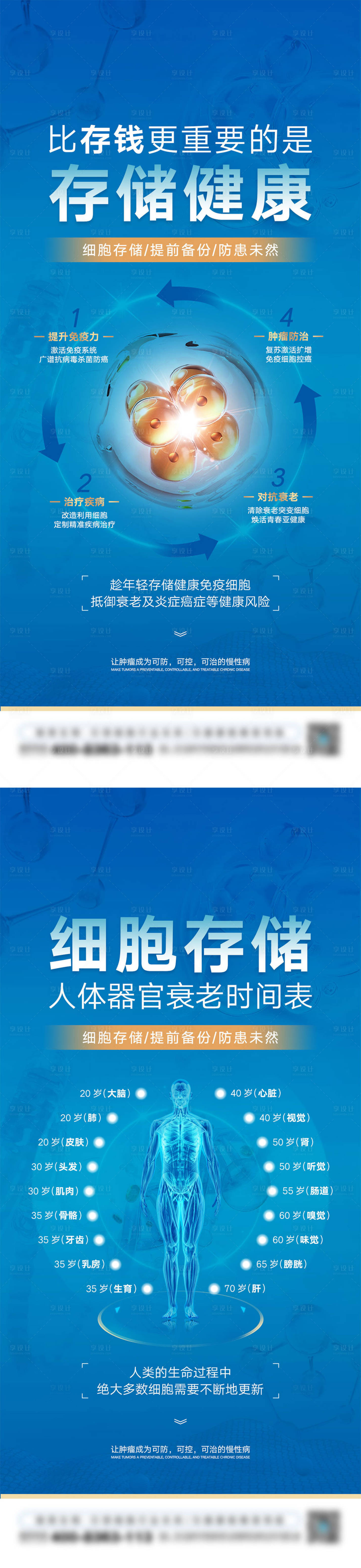 源文件下載【享設計】搜索編號：35310031594936117【細胞存儲介紹海報】