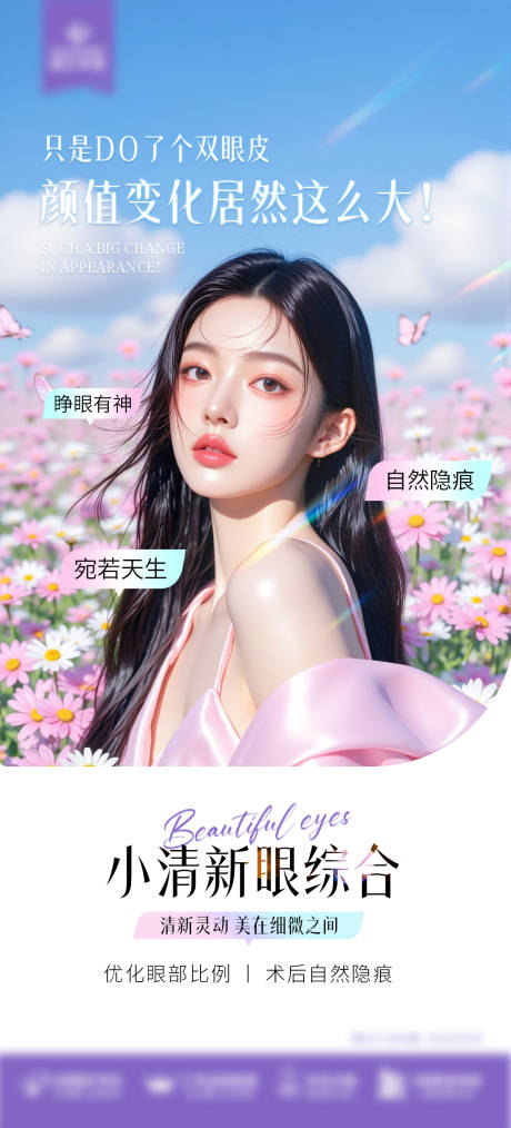 源文件下载【小清新眼综合宣传海报】编号：57080031148278255