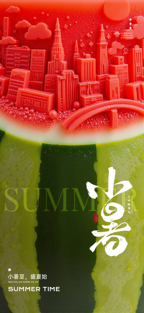 源文件下载【享设计】搜索编号：75960031660826350【小暑节气节日】