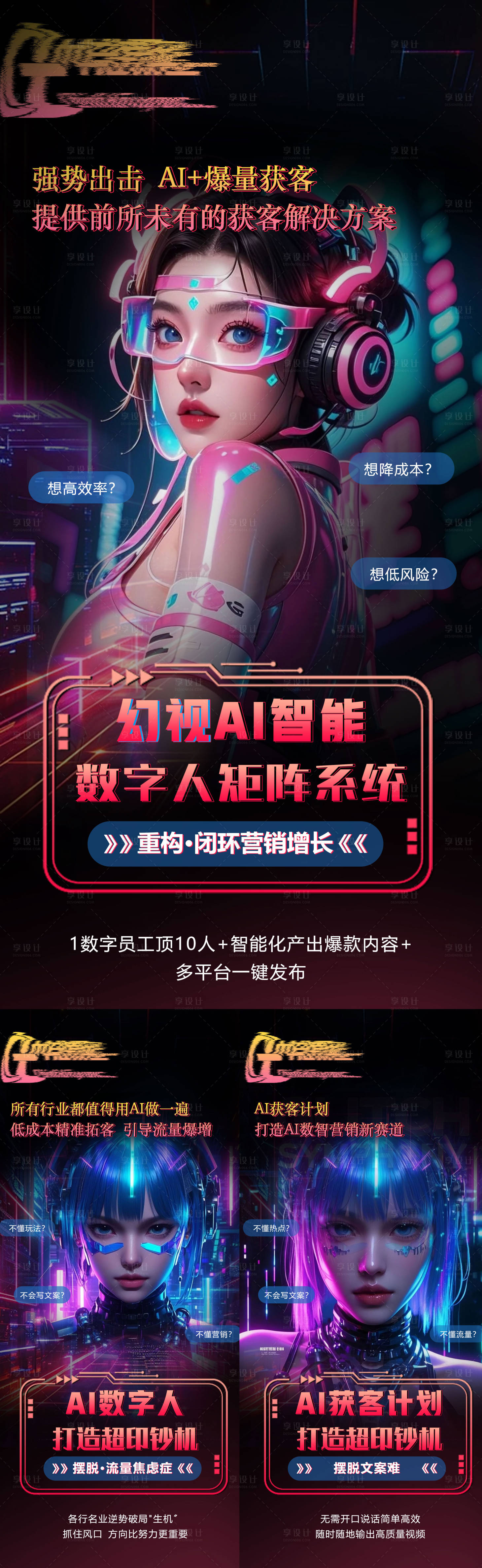 源文件下載【享設計】搜索編號：66950031506131315【AI招商趨勢海報】