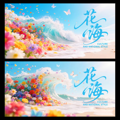 源文件下載【享設計】搜索編號：62850031284551516【夢幻花海主視覺KV】