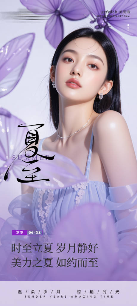 源文件下載【享設計】搜索編號：72450031366225702【夏至人物系列海報】
