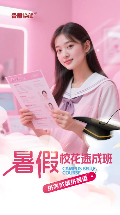 暑假整形海报