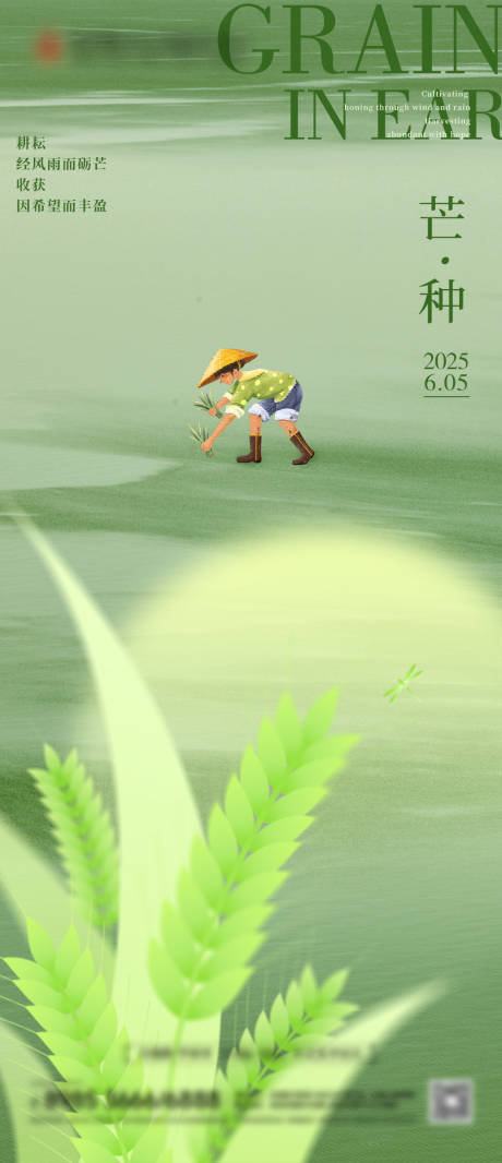 源文件下载【夏日芒种节气海报】编号：96090031246288051