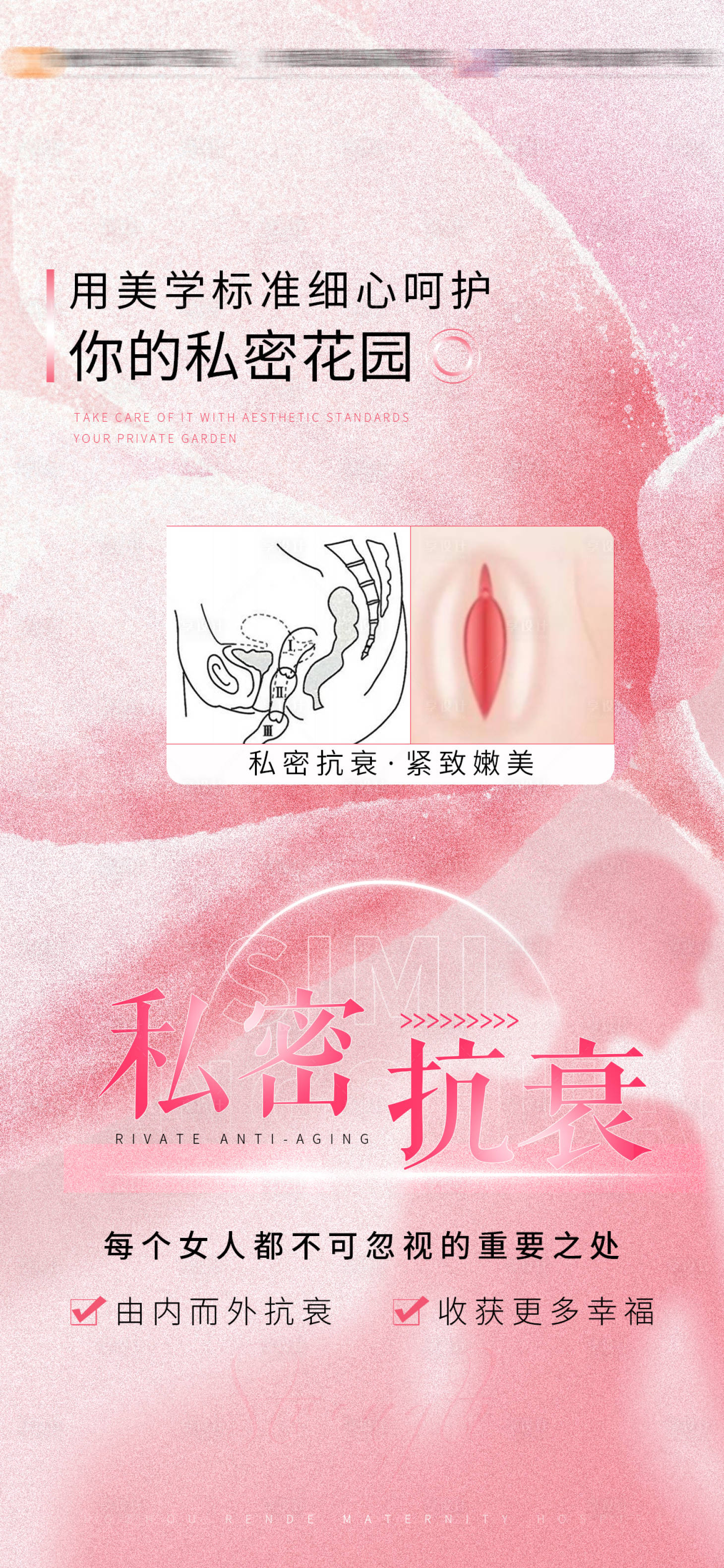 源文件下載【享設計】搜索編號：98140031199382464【私密抗衰科普海報】