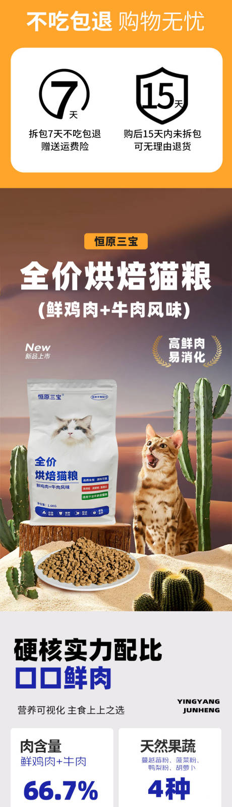源文件下载【猫粮电商详情页】编号：61050031425262001