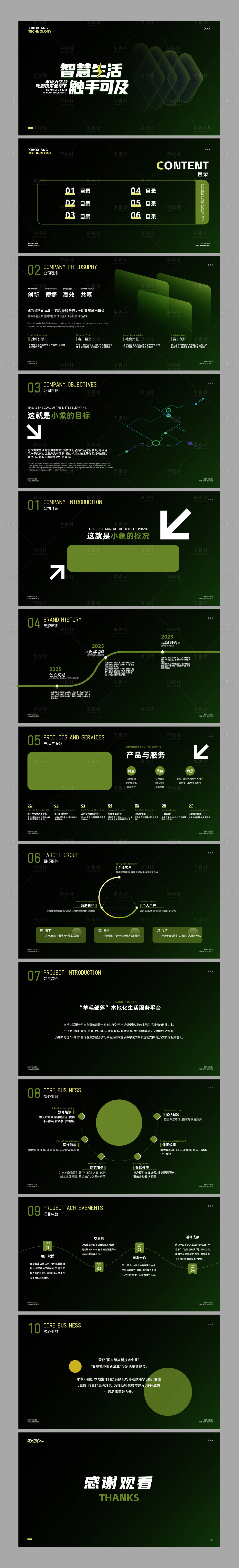 源文件下載【享設(shè)計(jì)】搜索編號(hào)：41160031517466868【綠色科技感商務(wù)匯報(bào)PPT】