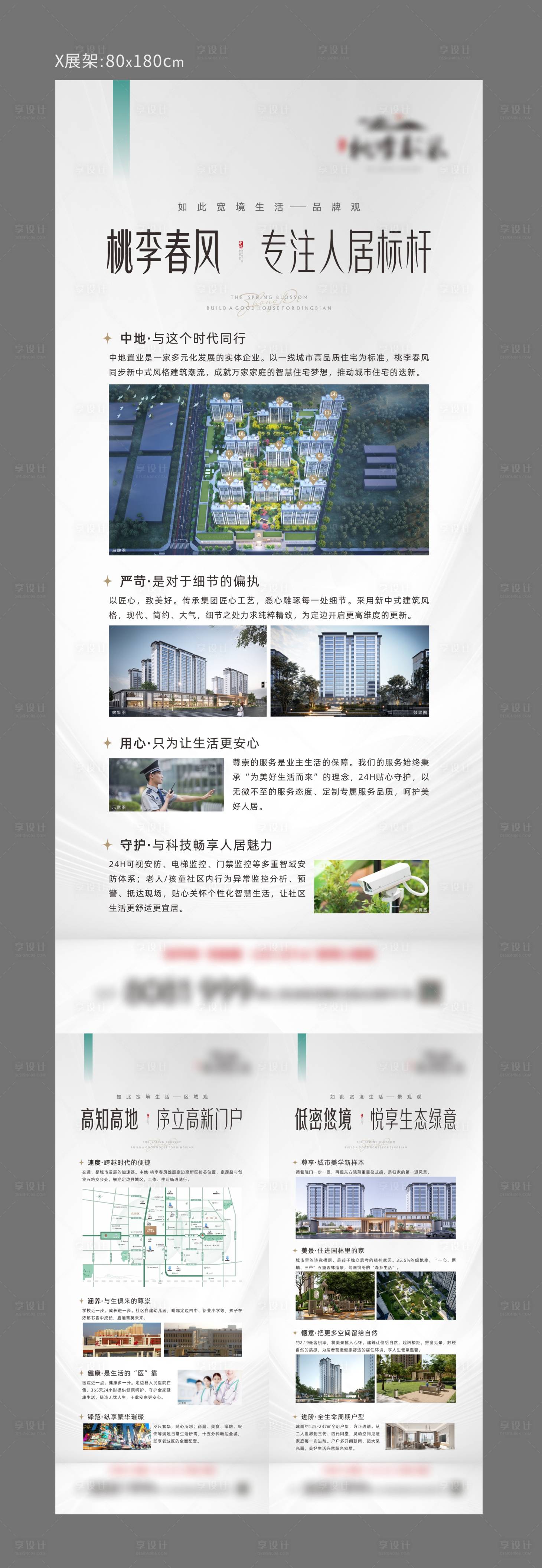 源文件下载【享设计】搜索编号：23490031485092119【房地产价值点展架】