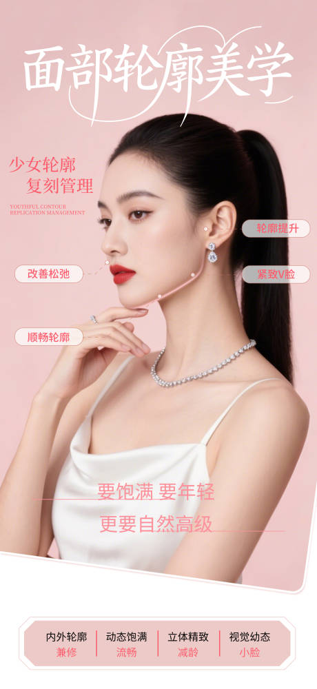 源文件下载【医美面部抗衰提升海报】编号：19800031557492331