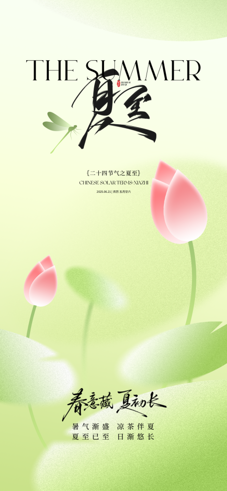 源文件下载【夏至节气节气海报】编号：14830031322221343