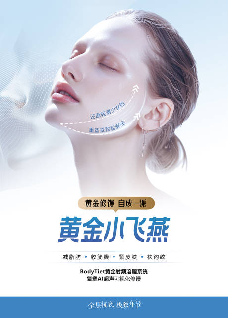 源文件下载【医美面部提升V脸灯箱海报】编号：40080031555994513