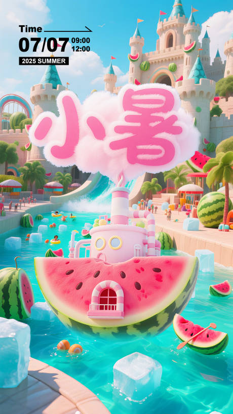 源文件下载【小暑海报】编号：68190031639918915