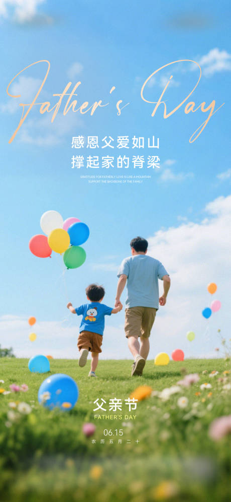 源文件下载【地产夫父亲节节日海报】编号：60040031211574103