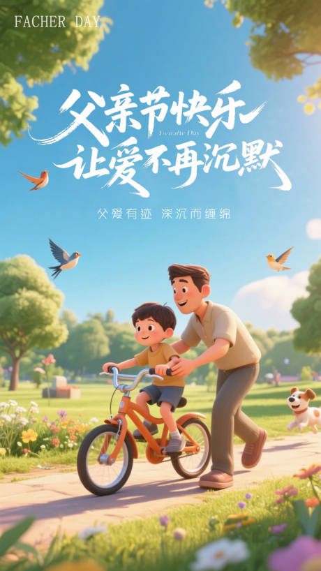 源文件下载【享设计】搜索编号：27210031215317687【父亲节海报】