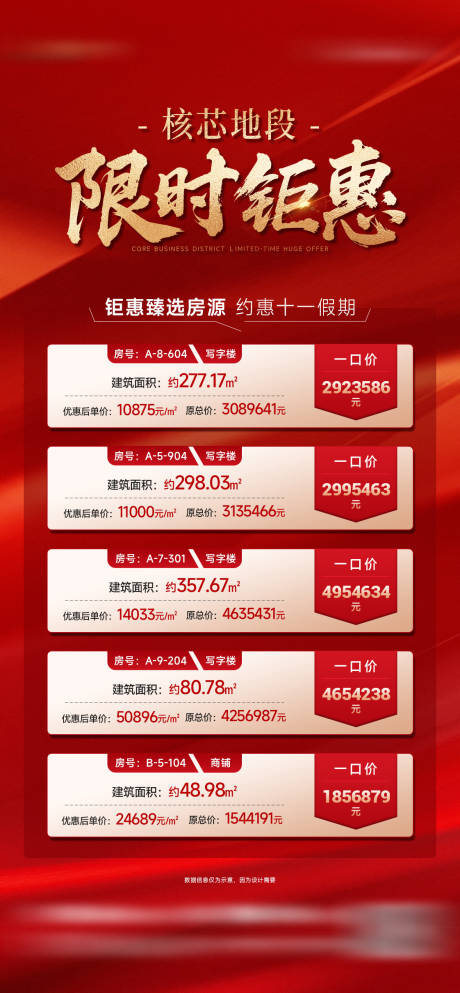 源文件下载【地产特价房源海报】编号：71380031565793082