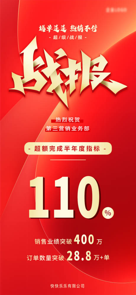 源文件下載【享設(shè)計】搜索編號：81100031217339489【企業(yè)銷售業(yè)績戰(zhàn)報】