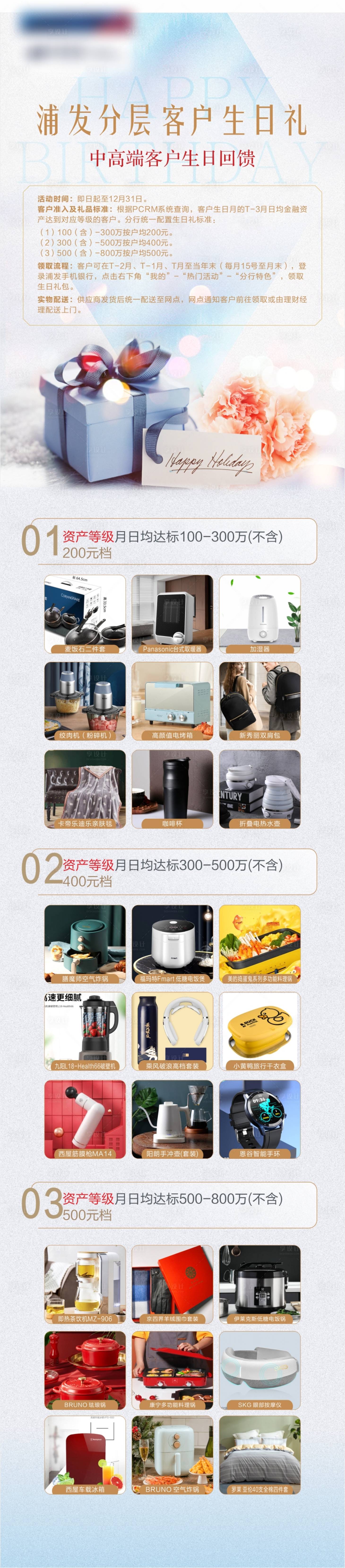 源文件下載【享設(shè)計(jì)】搜索編號(hào)：90740031421982631【金融客戶生日禮海報(bào)長圖】