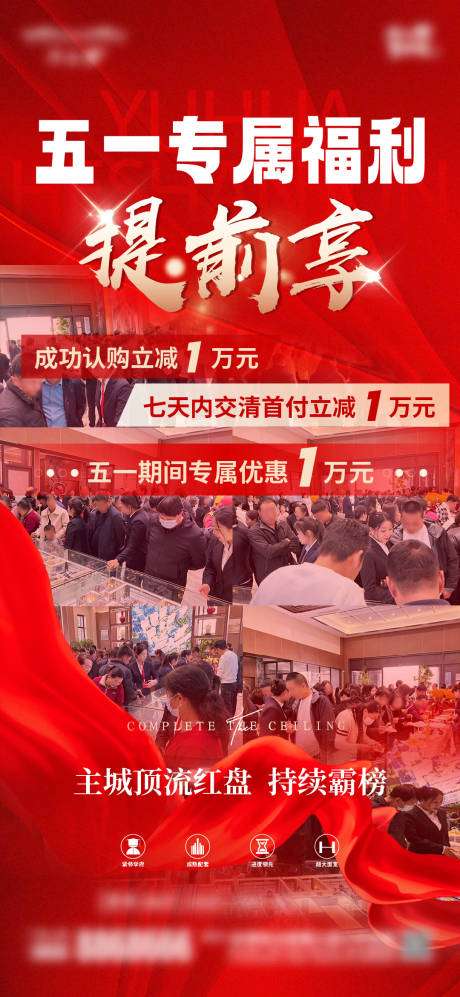 源文件下载【房地产五一人气热销海报】编号：87990031526125441