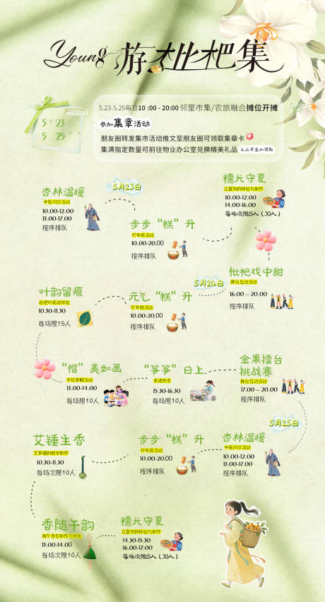 源文件下載【享設計】搜索編號：22380031196252122【市集活動流程】