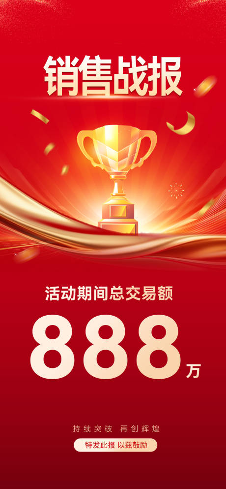 源文件下载【战报喜报红金海报】编号：66790031522275033