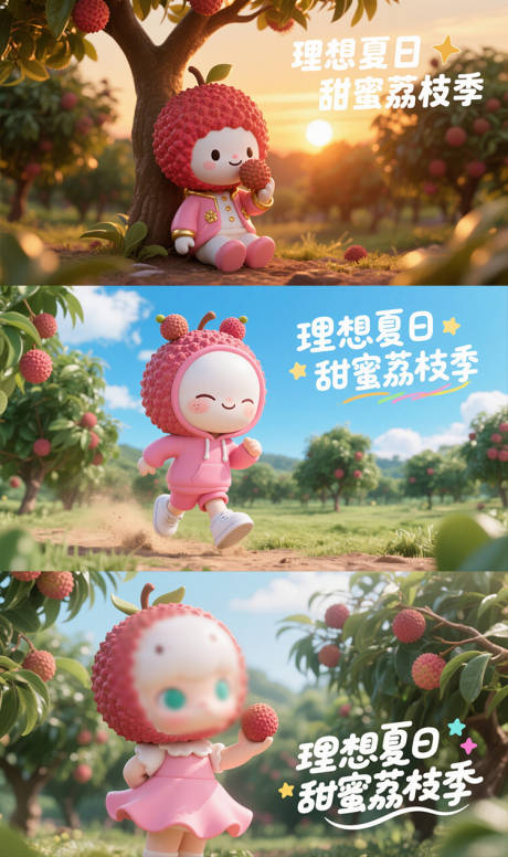源文件下载【享设计】搜索编号：81850031404369301【荔枝季海报】
