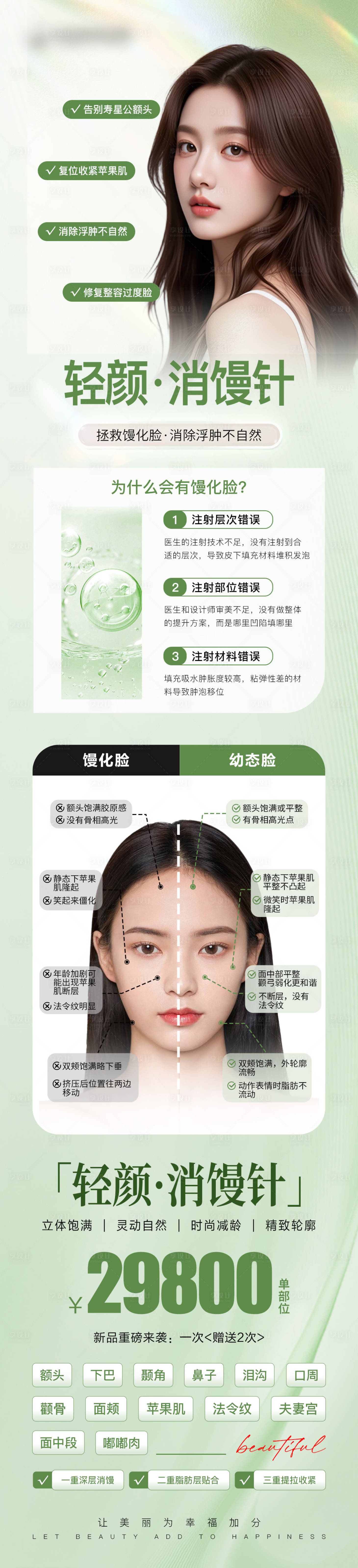 源文件下載【享設計】搜索編號：85780031377349597【醫美拯救饅化臉消饅針長圖】