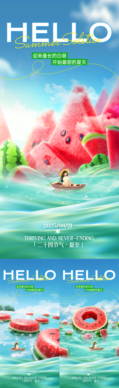 源文件下载【夏至海报 】编号：55530031377832686