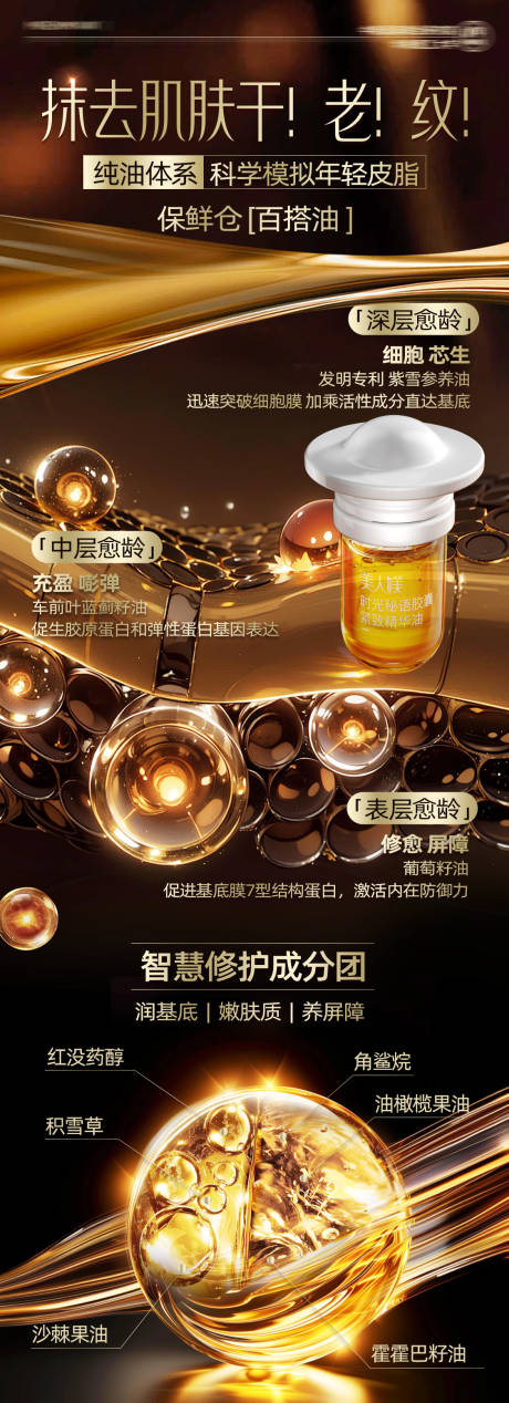 源文件下載【享設計】搜索編號：47120031151723884【黑金護膚精油海報】