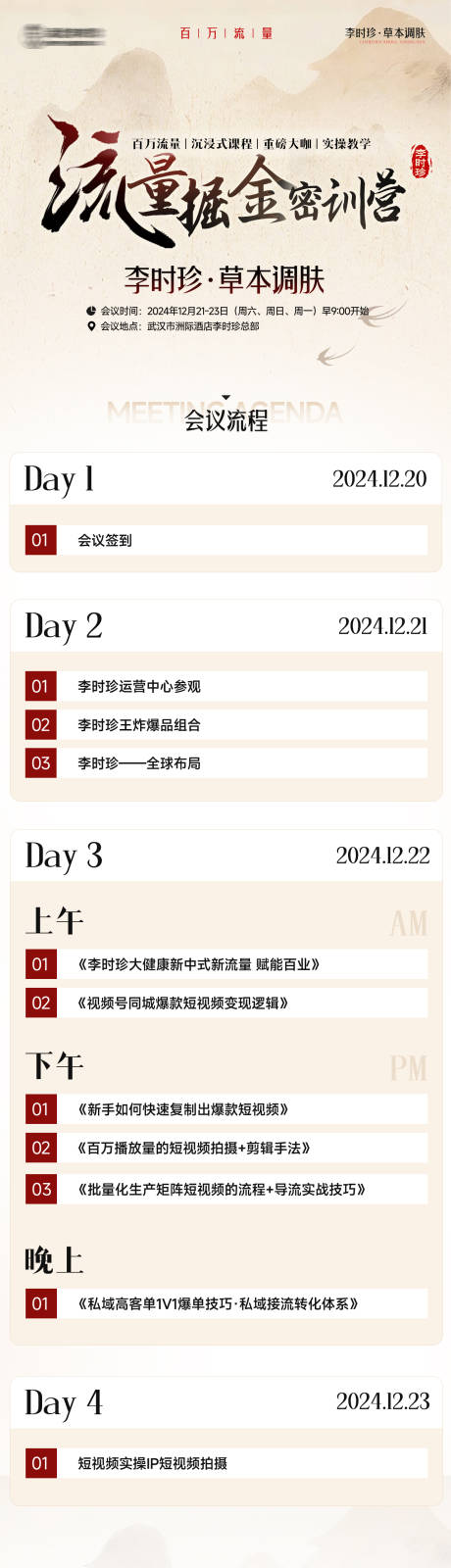 源文件下載【微商大健康會議流程長圖海報】編號：34660031647696395