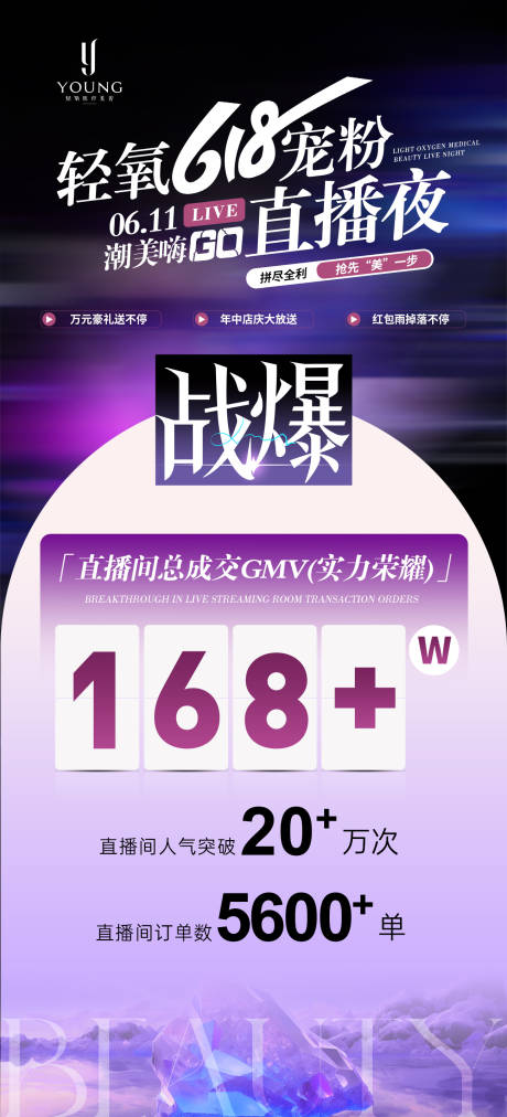 源文件下載【享設計】搜索編號：87080031412635053【醫療美容618寵粉直播年中店慶海報】