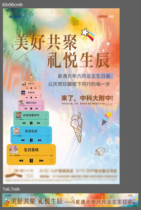 源文件下載【生日活動海報物料】編號：99110031577749855