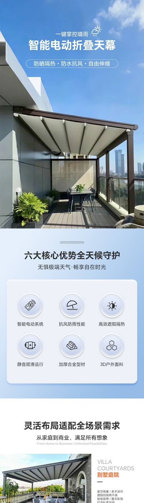 源文件下载【智能电动折叠天幕遮阳棚电商详情页】编号：26320031229032825