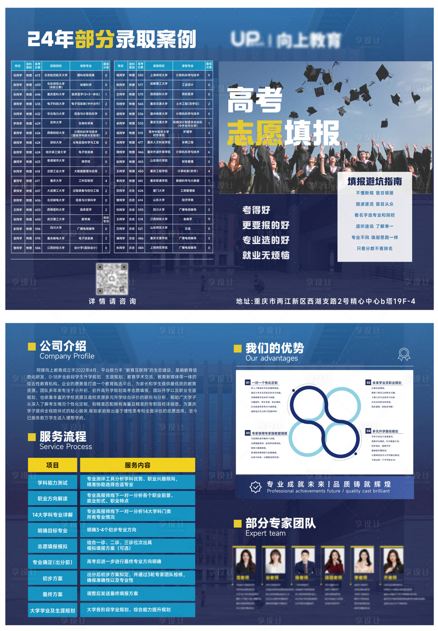 源文件下载【享设计】搜索编号：54580031270842572【高考志愿填报二折页】