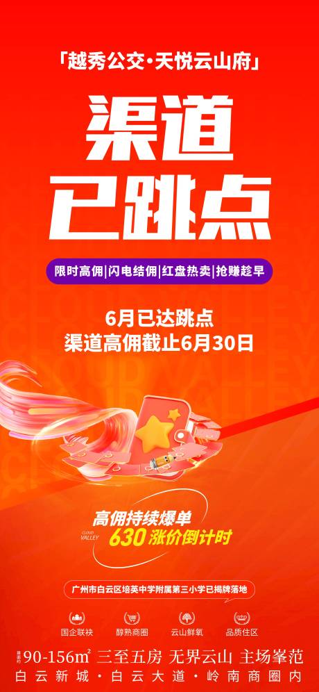 源文件下载【享设计】搜索编号：97070031459264106【地产渠道热销海报】