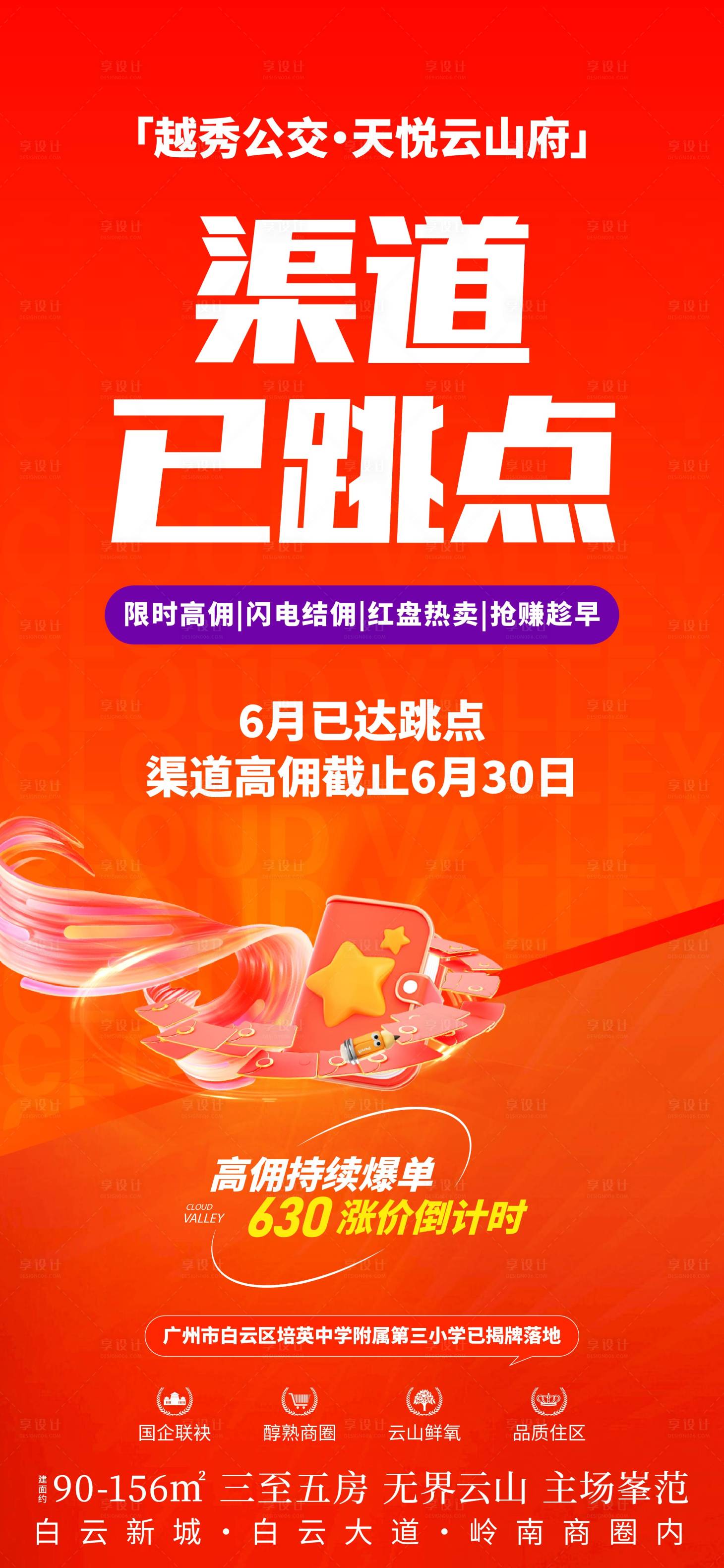 源文件下载【享设计】搜索编号：97070031459264106【地产渠道热销海报】