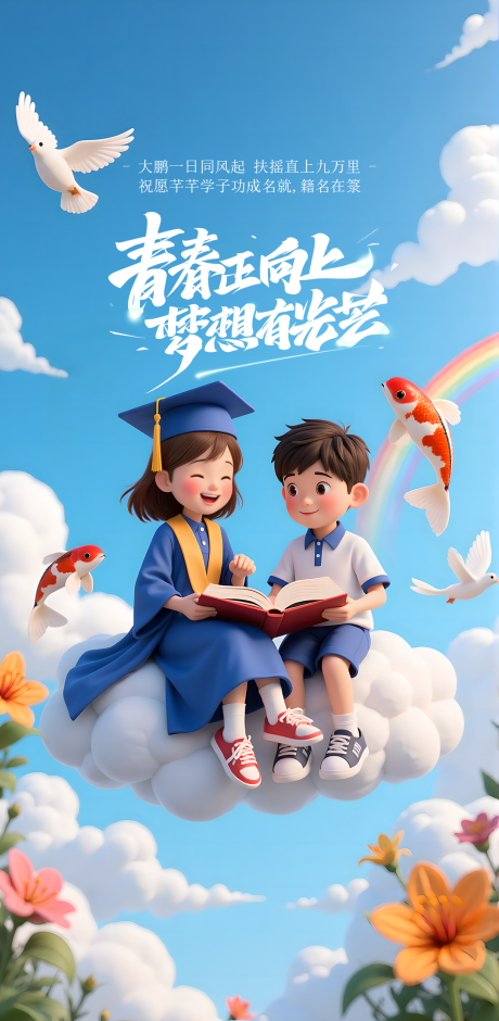 源文件下载【高考中考祝愿海报】编号：83080031135155595
