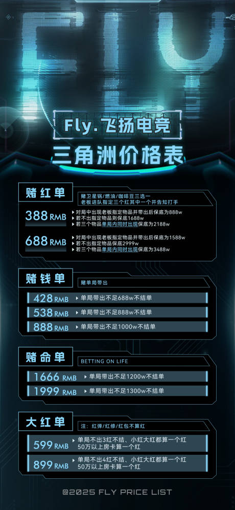 源文件下载【三角洲游戏价格表套餐宣传海报】编号：17590031435994831